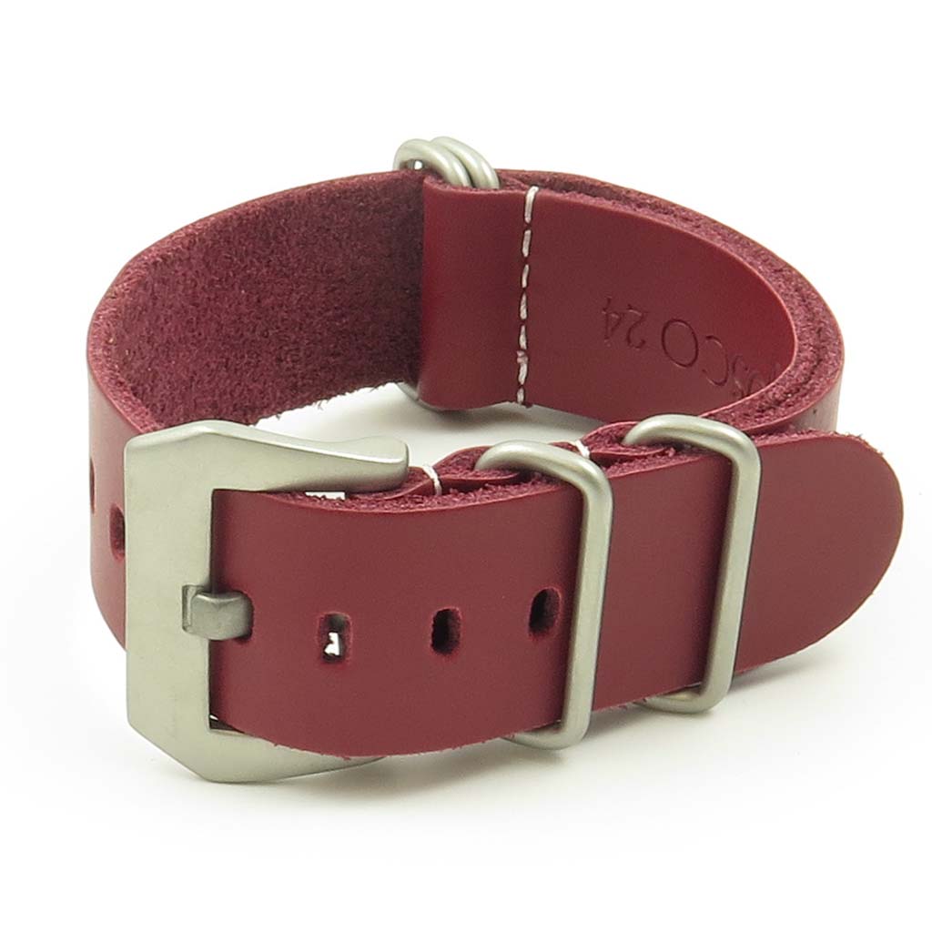 Leather NATO Strap w/ Pre-V Buckle