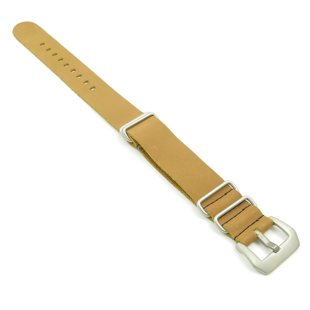 Leather NATO Strap w/ Pre-V Buckle