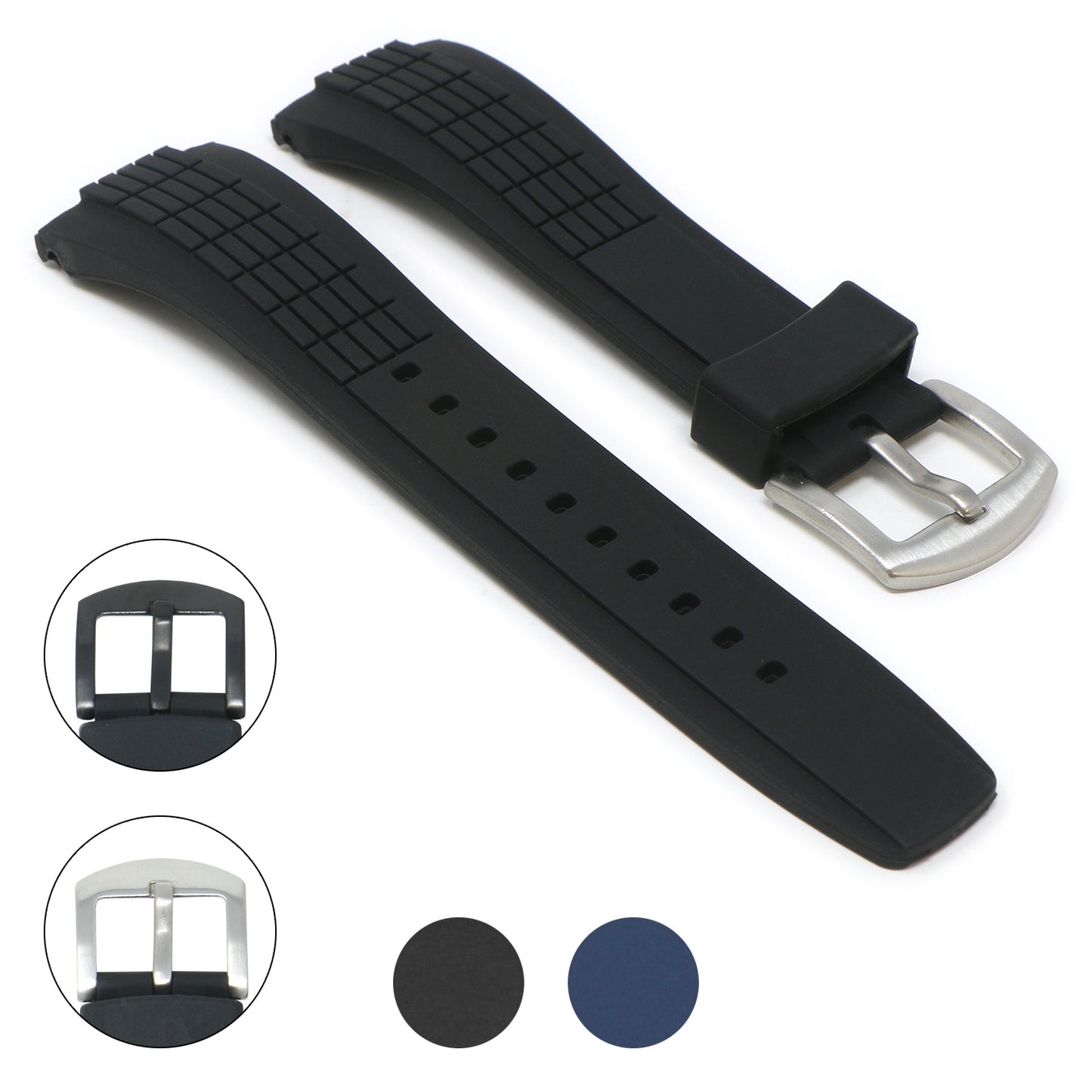 Silicone Watch Strap for Seiko Velatura