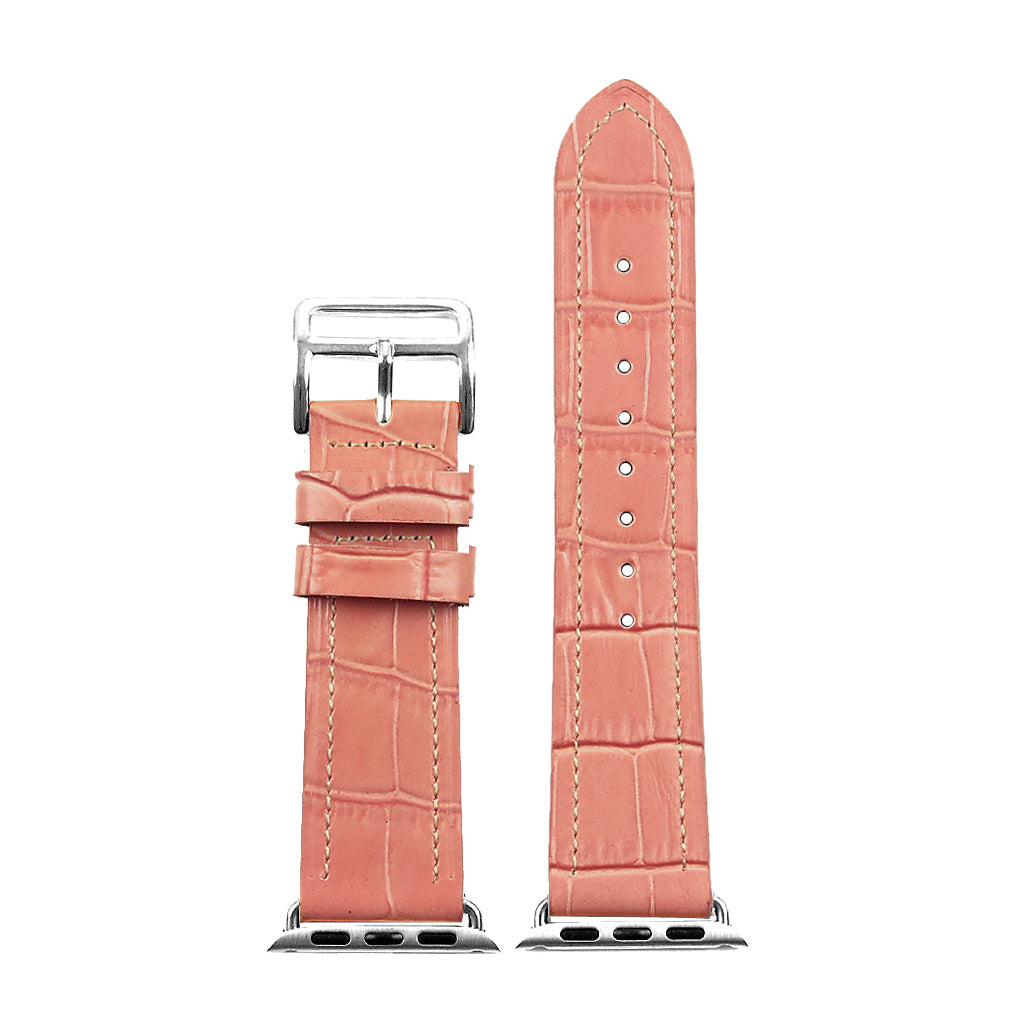 DASSARI Croc Embossed Leather Strap for Apple Watch
