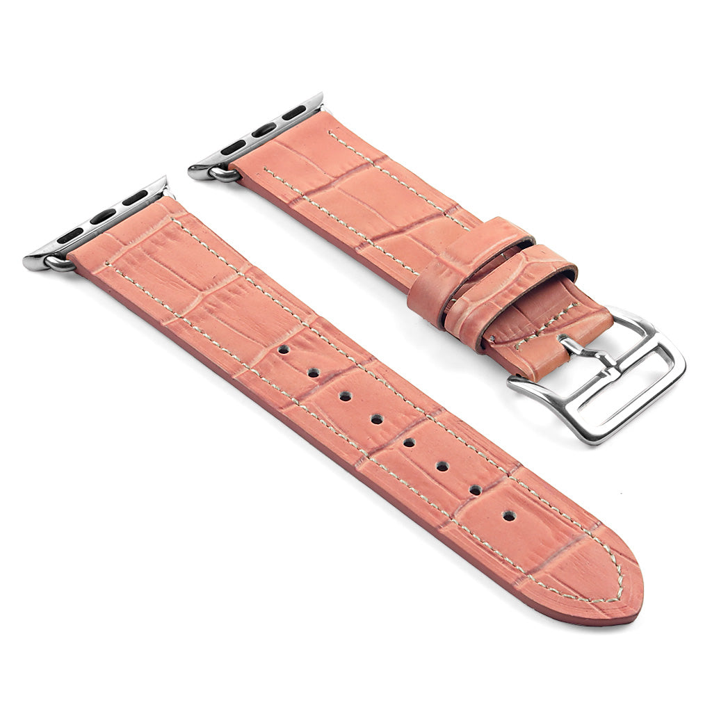 DASSARI Croc Embossed Leather Strap for Apple Watch