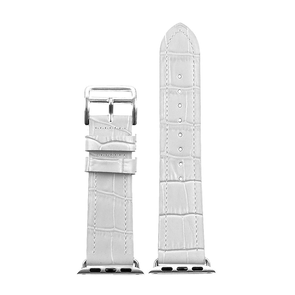 DASSARI Croc Embossed Leather Strap for Apple Watch