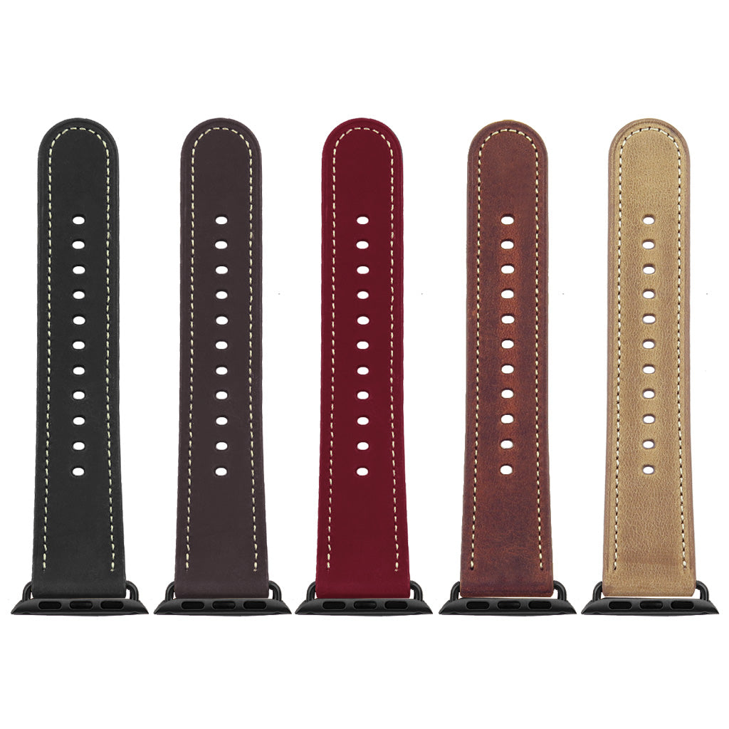 DASSARI Distressed Leather Strap for Apple Watch