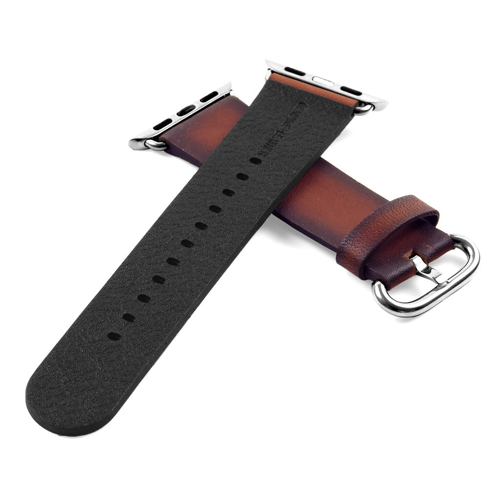 DASSARI Vintage Italian Leather Strap For Apple Watch