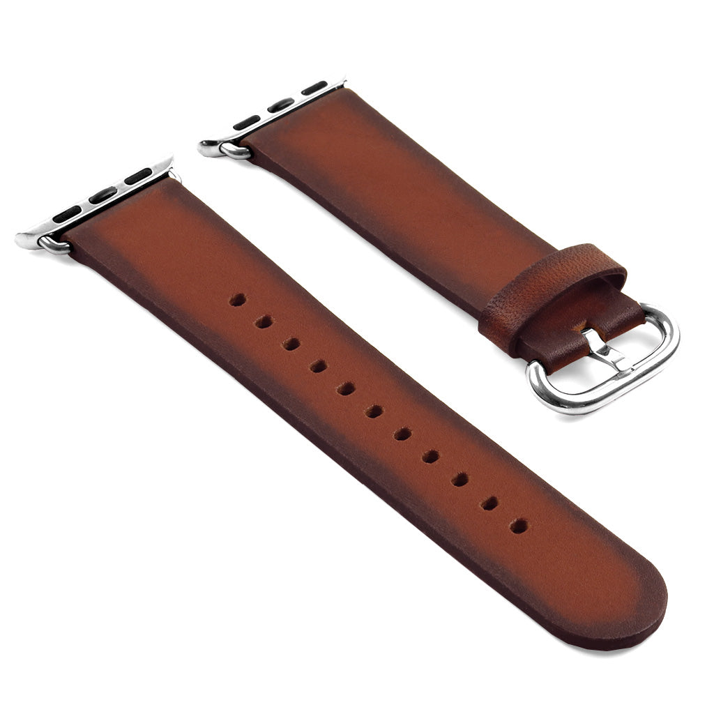 DASSARI Vintage Italian Leather Strap For Apple Watch