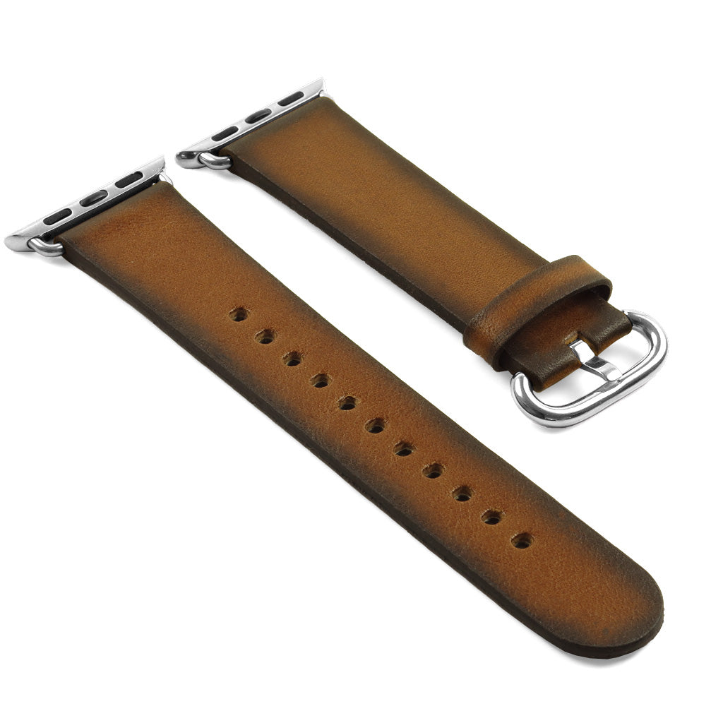 DASSARI Vintage Italian Leather Strap For Apple Watch