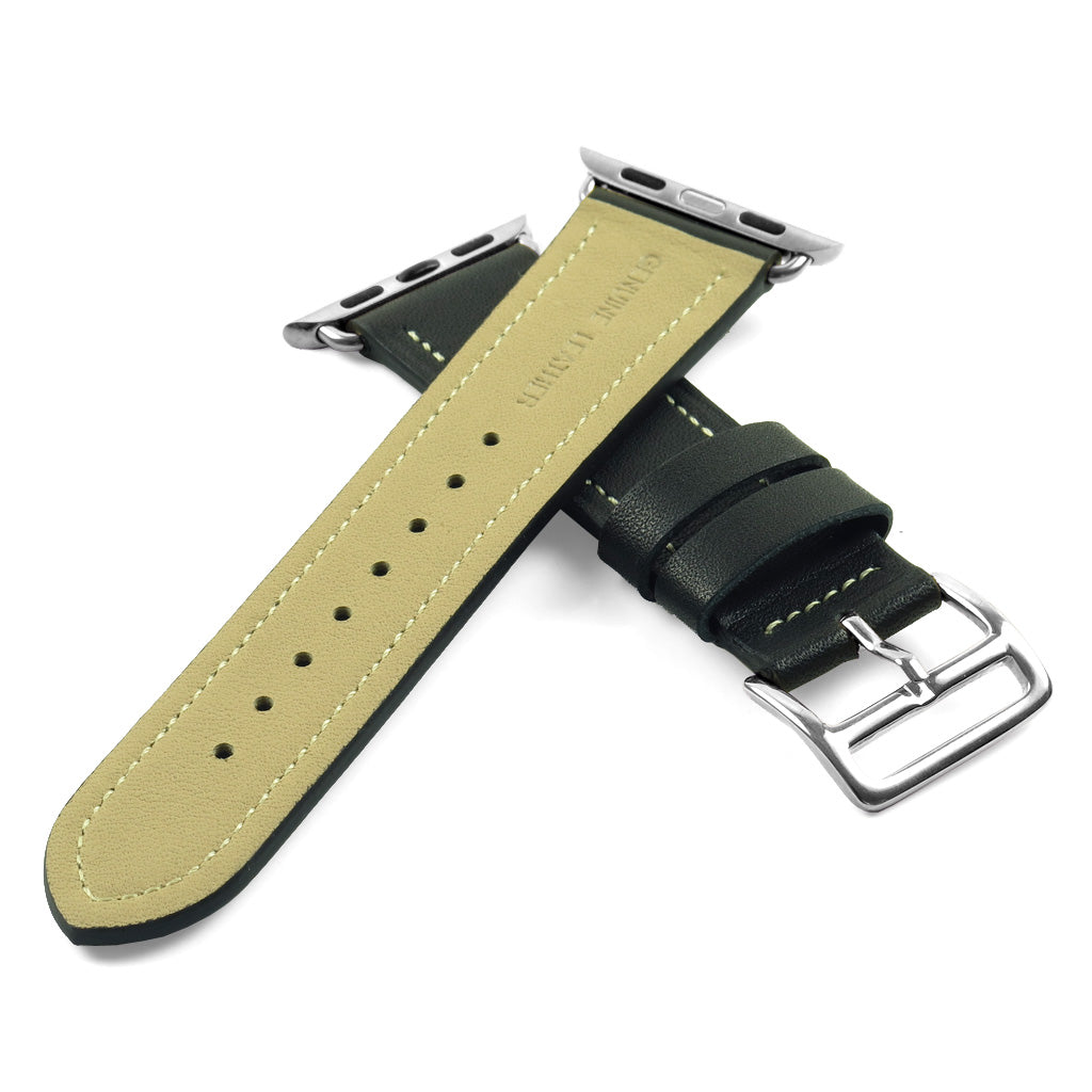 DASSARI Smooth Leather Strap for Apple for Apple Watch