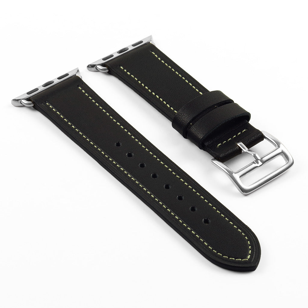 DASSARI Smooth Leather Strap for Apple for Apple Watch