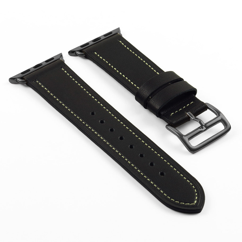 DASSARI Smooth Leather Strap for Apple for Apple Watch