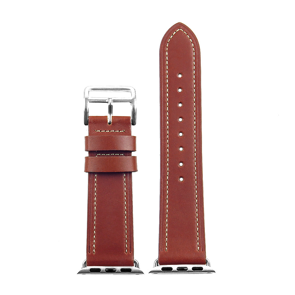 DASSARI Smooth Leather Strap for Apple for Apple Watch
