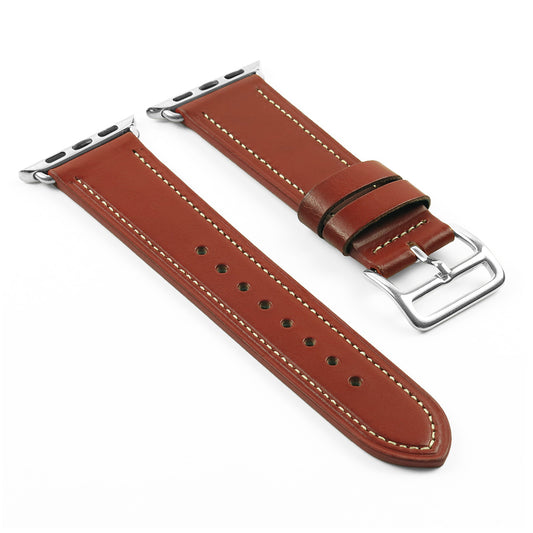 DASSARI Smooth Leather Strap for Apple for Apple Watch