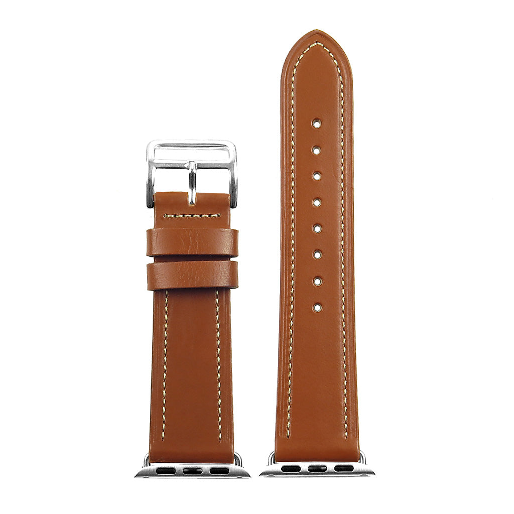 DASSARI Smooth Leather Strap for Apple for Apple Watch