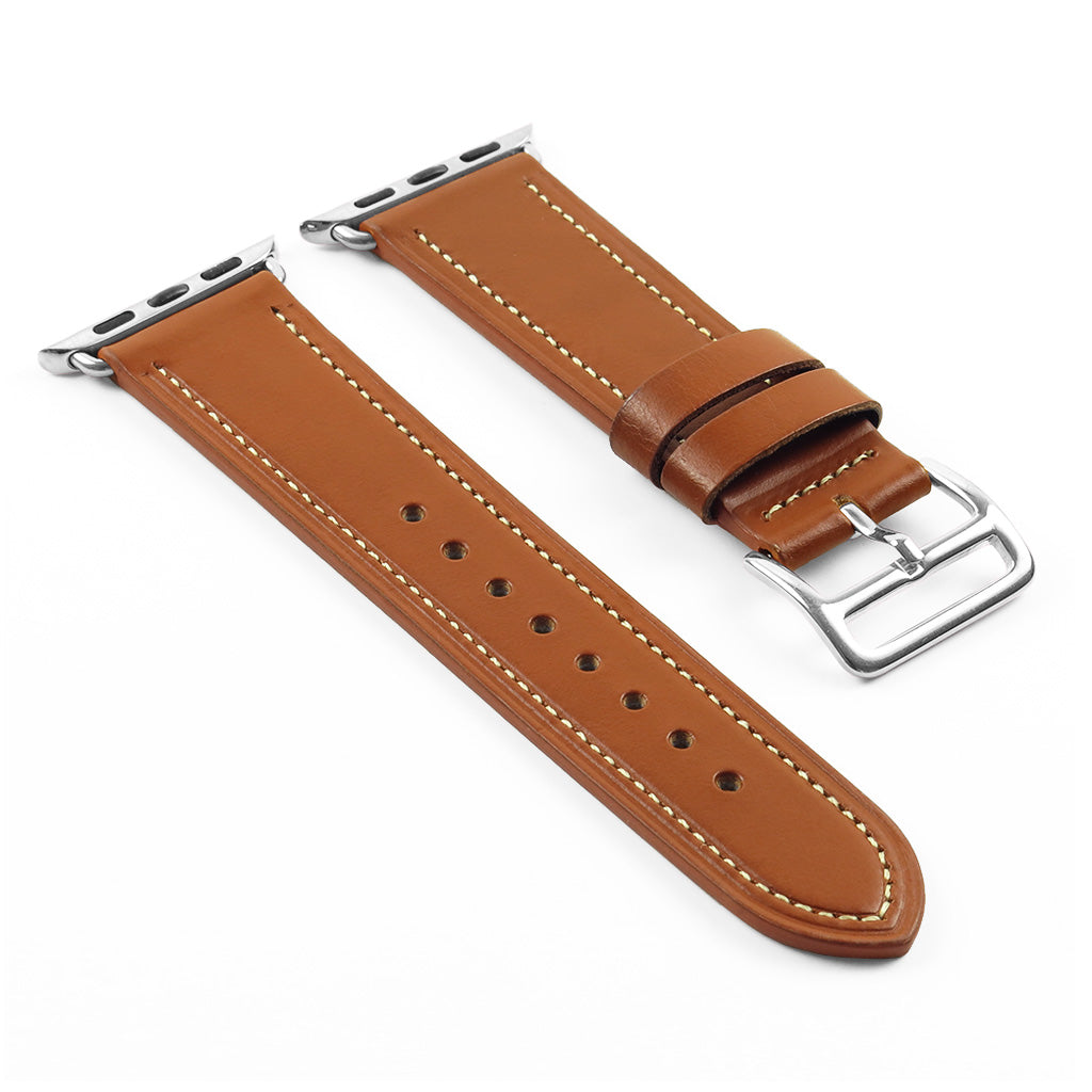 DASSARI Smooth Leather Strap for Apple for Apple Watch
