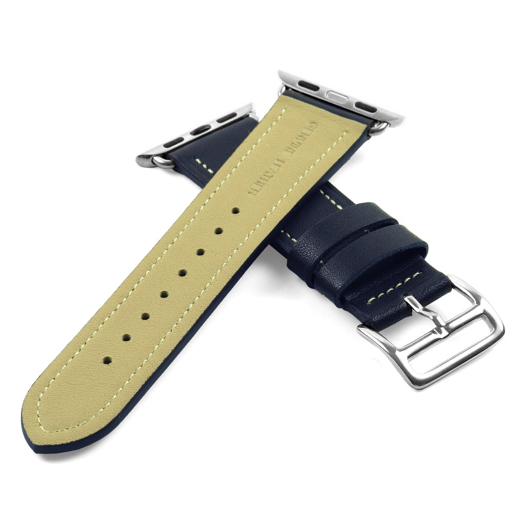 DASSARI Smooth Leather Strap for Apple for Apple Watch