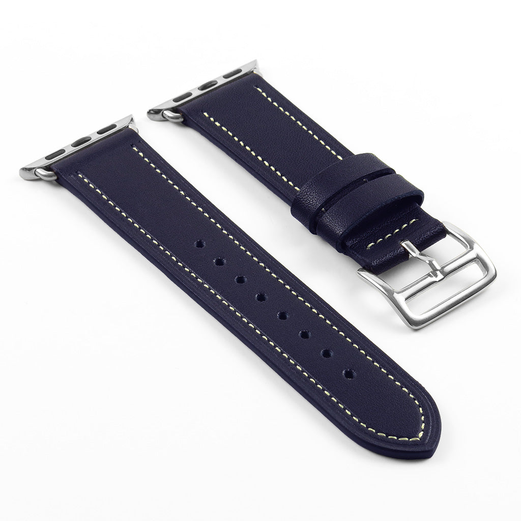 DASSARI Smooth Leather Strap for Apple for Apple Watch