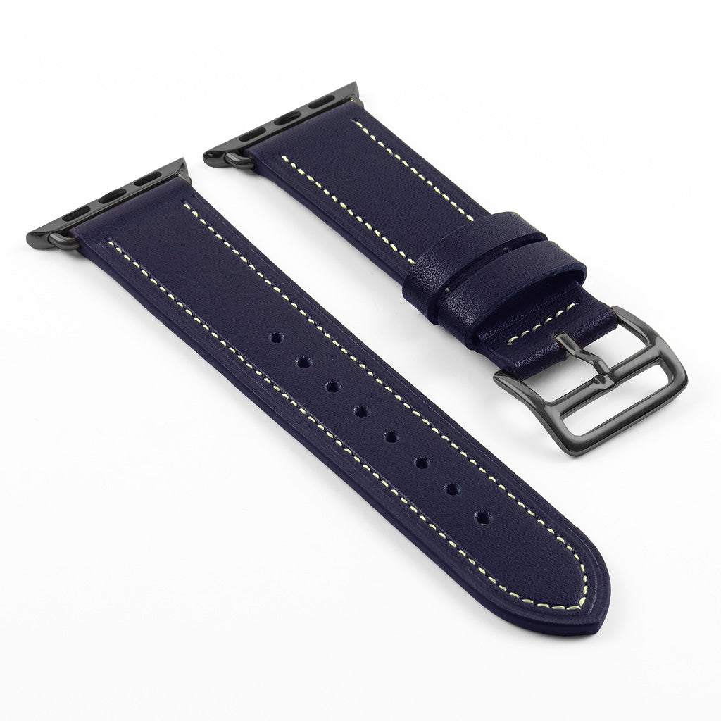 DASSARI Smooth Leather Strap for Apple for Apple Watch