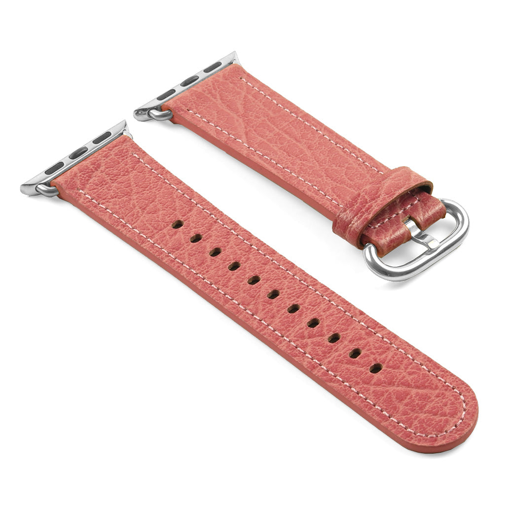 DASSARI Textured Finish Leather Strap For Apple