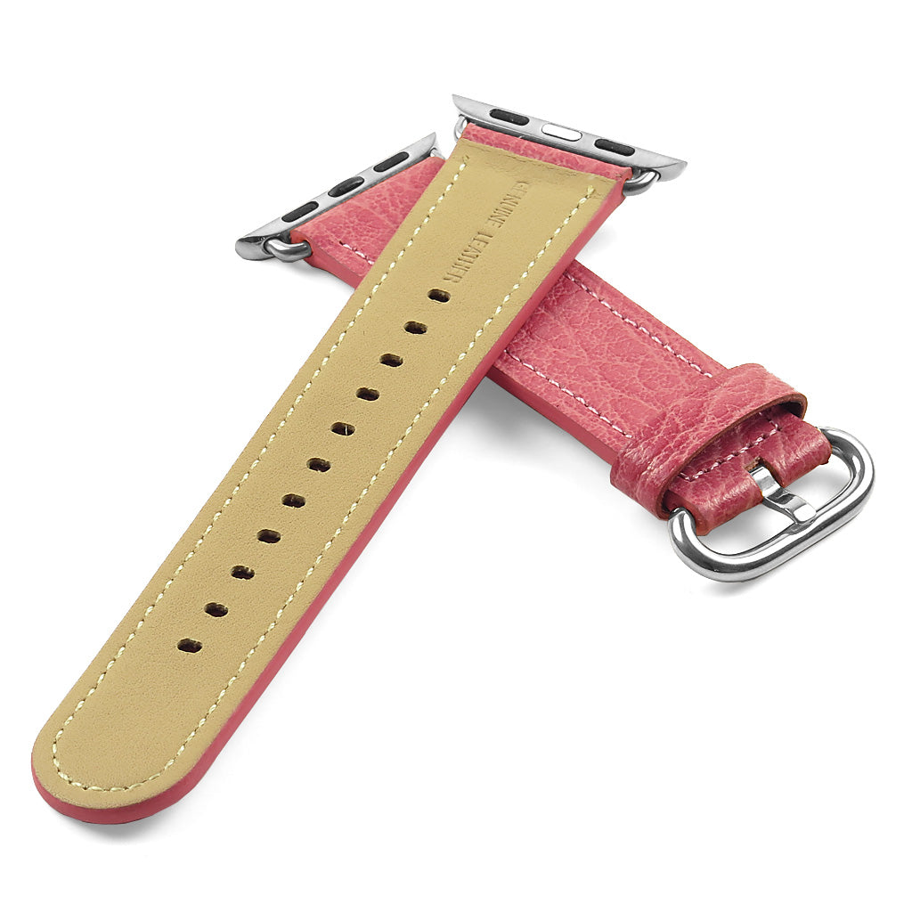 DASSARI Textured Finish Leather Strap For Apple