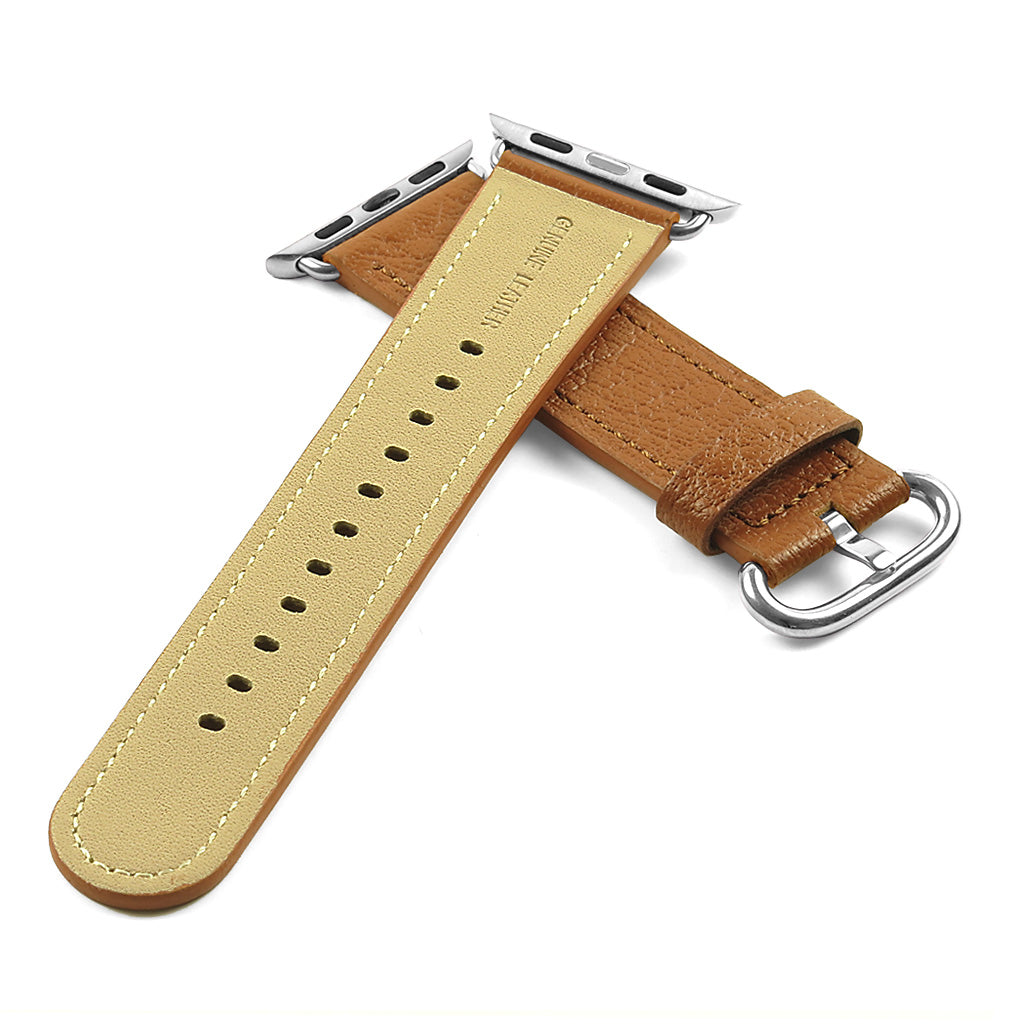 DASSARI Textured Finish Leather Strap For Apple