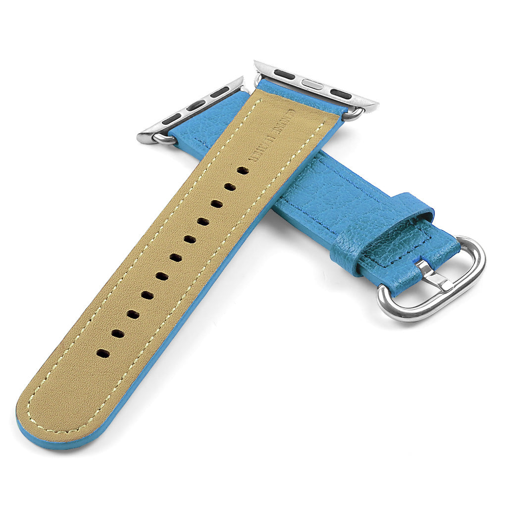 DASSARI Textured Finish Leather Strap For Apple