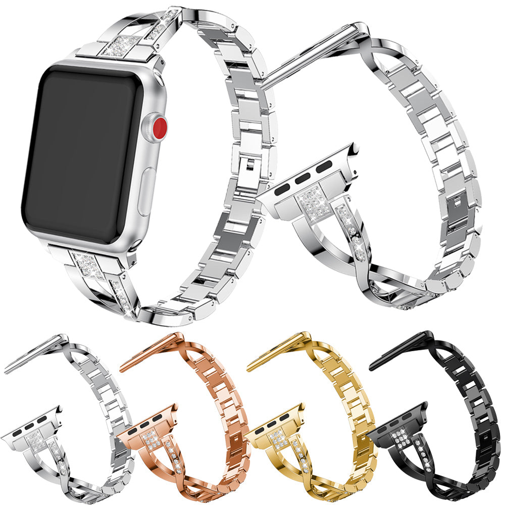 Alloy Bracelet with Rhinestones for Apple Watch