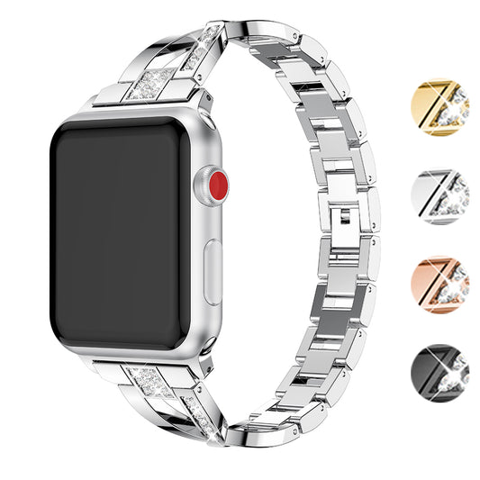 Alloy Bracelet with Rhinestones for Apple Watch