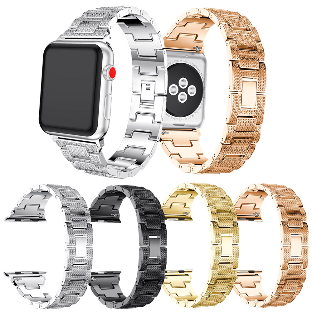 Stainless Steel Strap w/ Rhinestones for Fitbit Versa & Versa 2