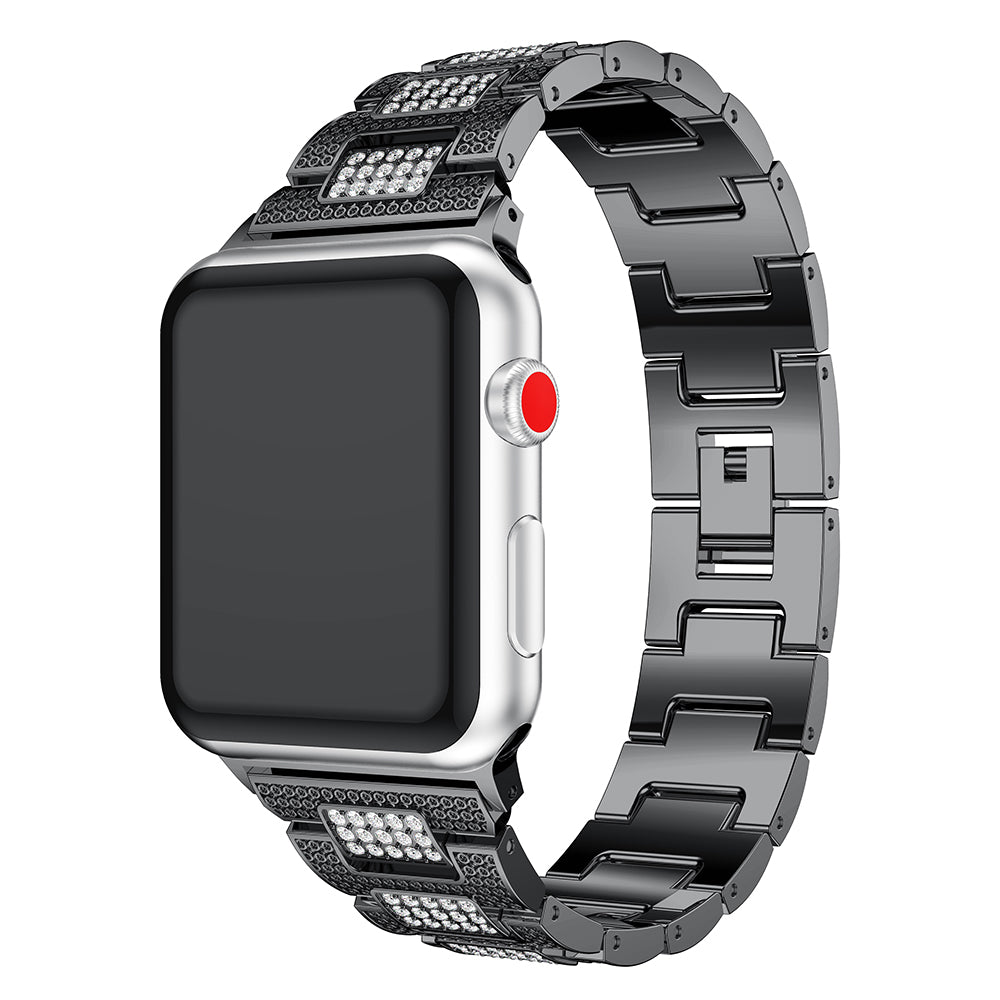 Stainless Steel Strap with Rhinestones for Apple Watch