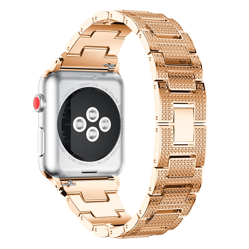 Stainless Steel Strap with Rhinestones for Apple Watch