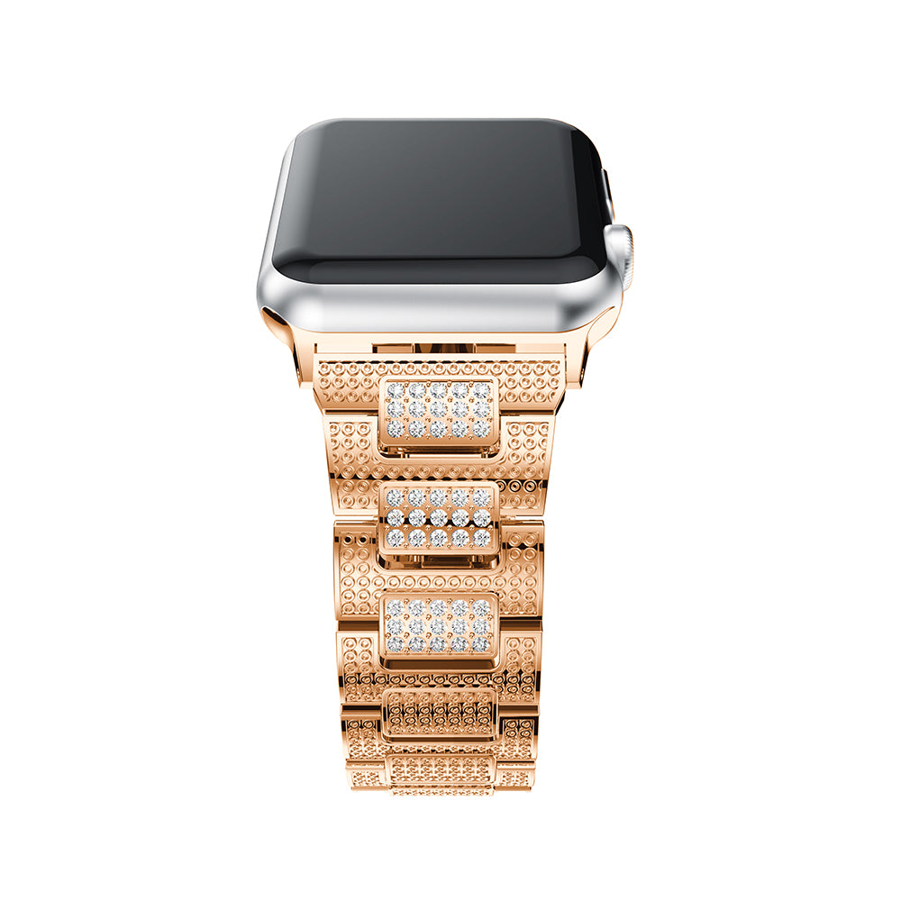 Stainless Steel Strap with Rhinestones for Apple Watch