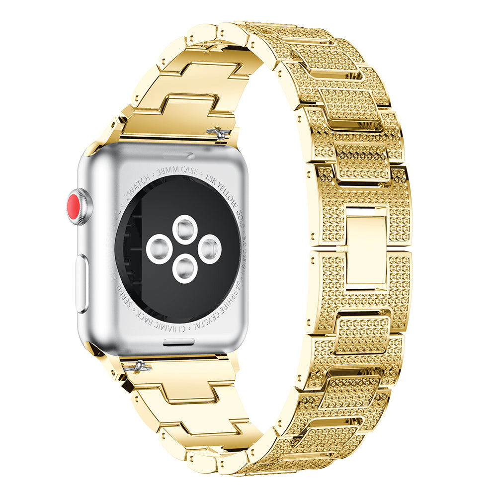 Stainless Steel Strap with Rhinestones for Apple Watch
