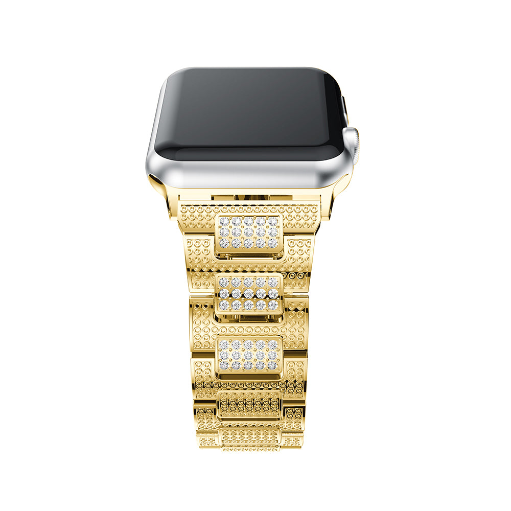 Stainless Steel Strap with Rhinestones for Apple Watch