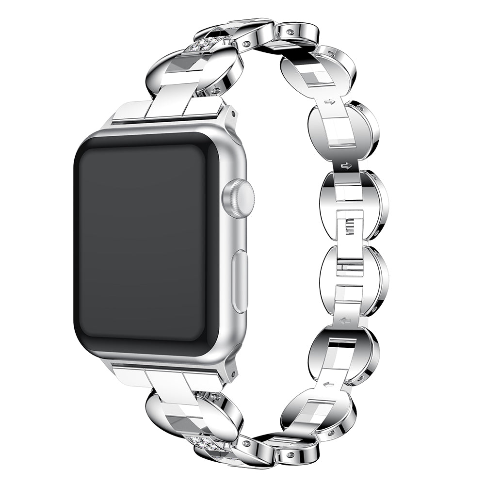 Alloy Link Band with Rhinestones for Fitbit Inspire 2