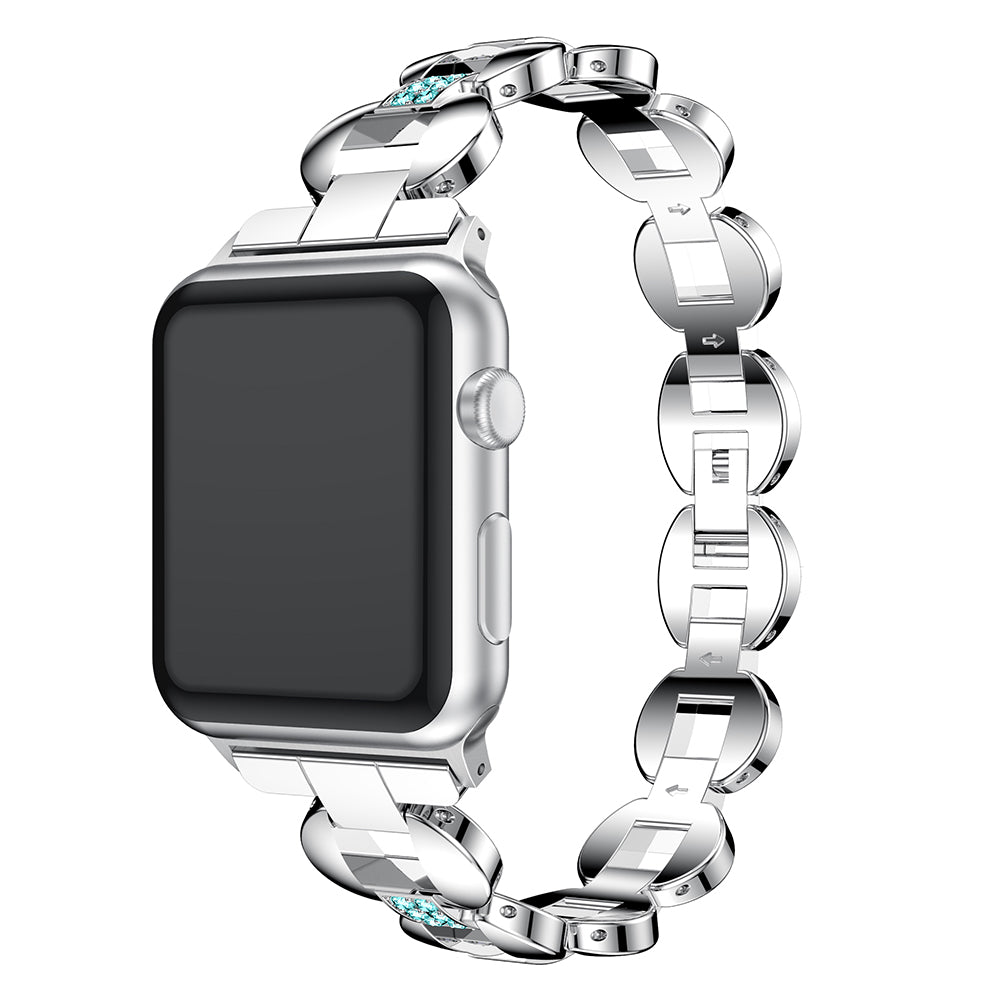 Alloy Link Band with Rhinestones for Fitbit Inspire 2