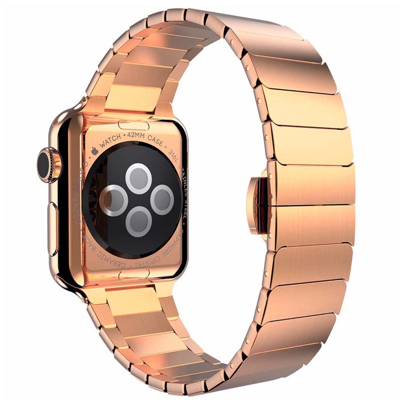 Stainless Steel Metal Link Bracelet for Apple Watch