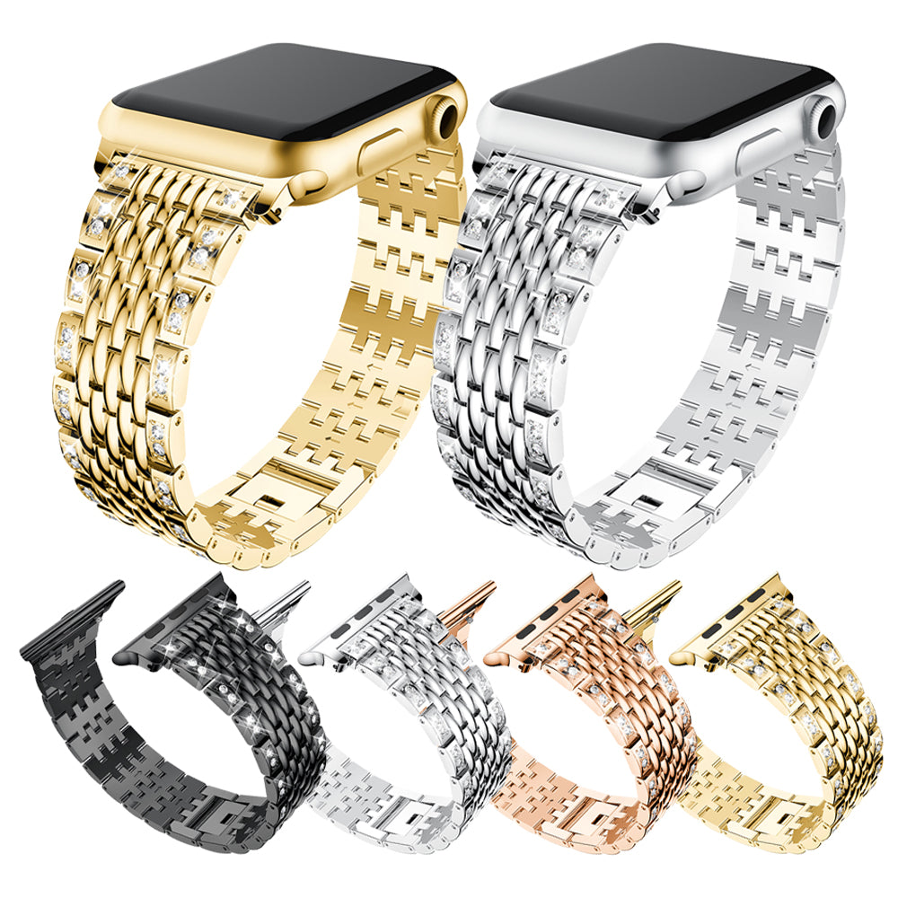 Alloy Metal Strap with Rhinestones for Apple Watch