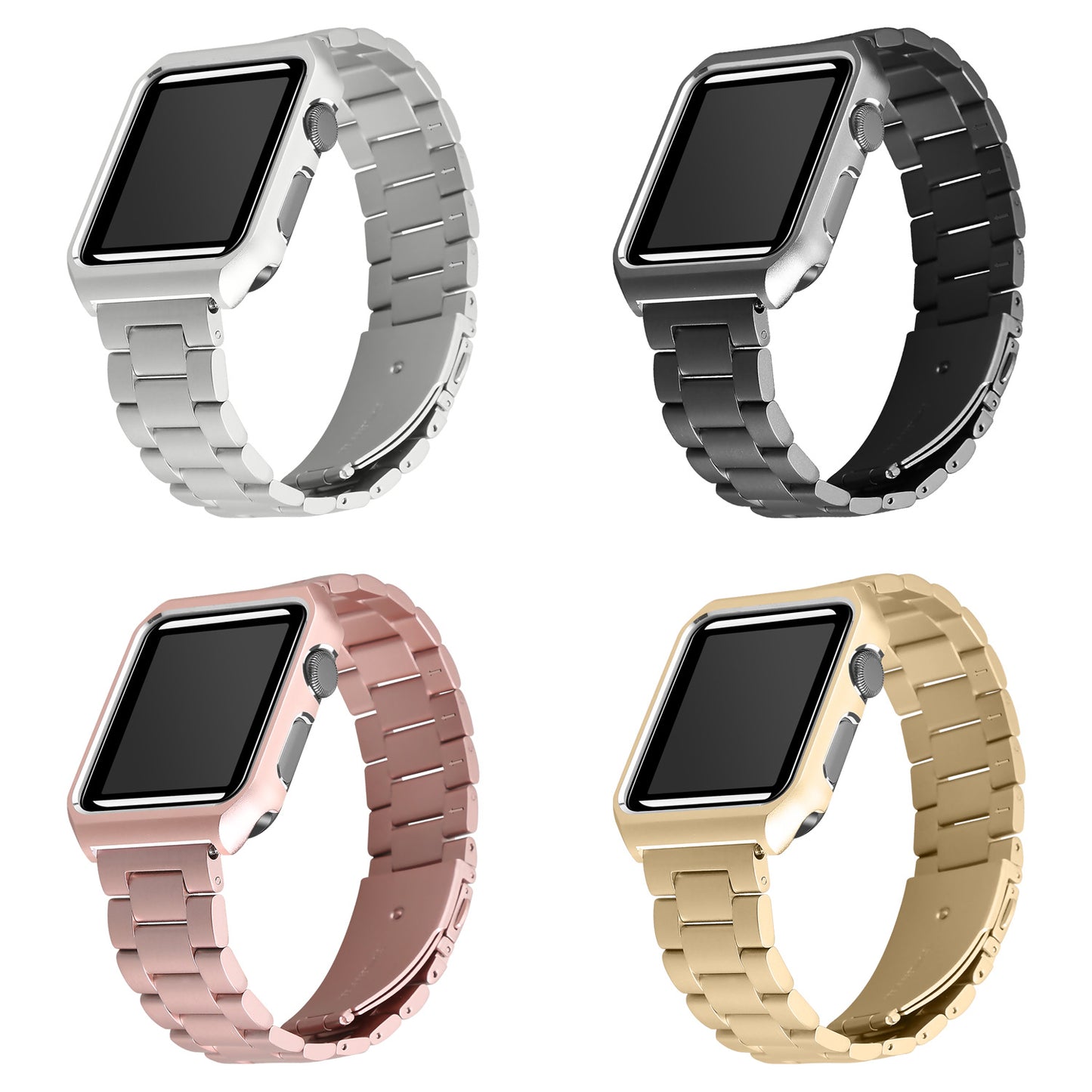 Stainless Steel Band w/ Frame for Apple Watch