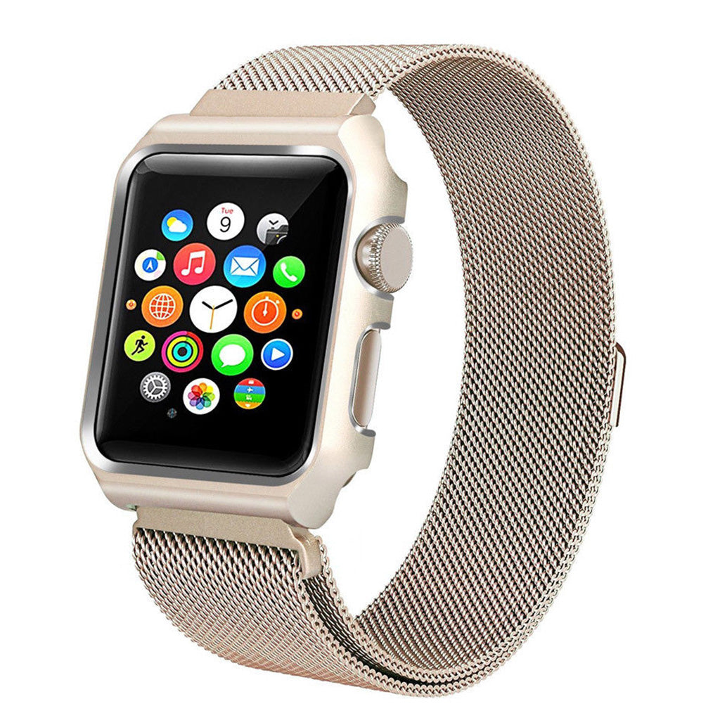 Milanese Mesh Bracelet with Case Protector for Apple Watch