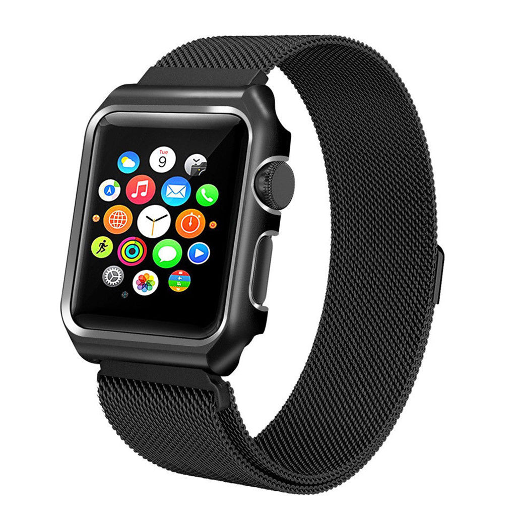 Milanese Mesh Bracelet with Case Protector for Apple Watch