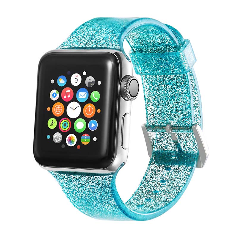 Glitter Rubber Strap for Apple Watch