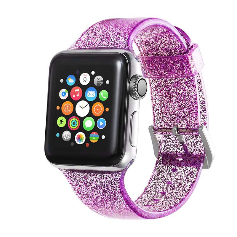 Glitter Rubber Strap for Apple Watch