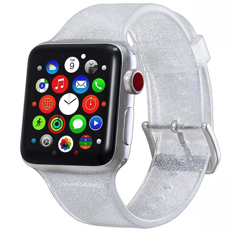 Glitter Rubber Strap for Apple Watch