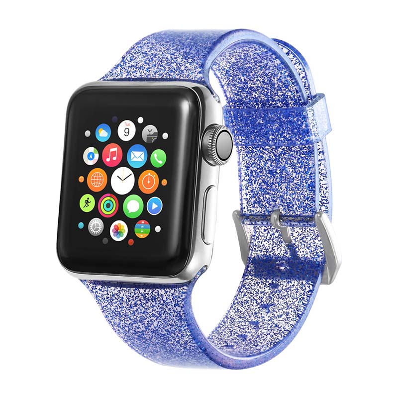 Glitter Rubber Strap for Apple Watch