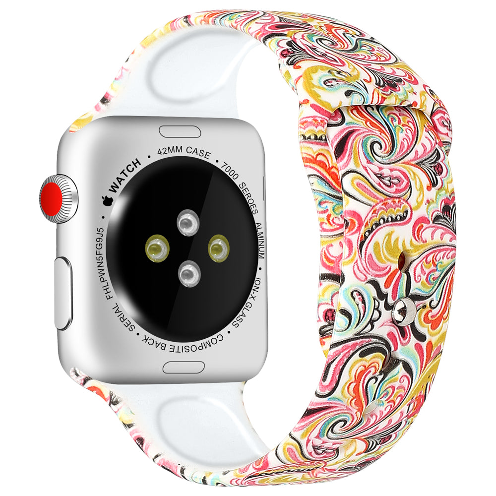 Rubber Strap with Patterns for Apple Watch