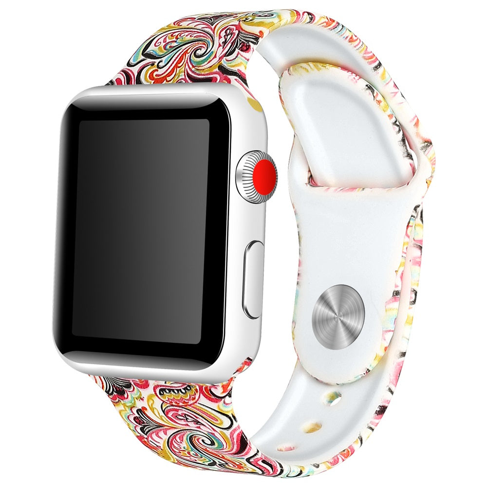 Rubber Strap with Patterns for Apple Watch