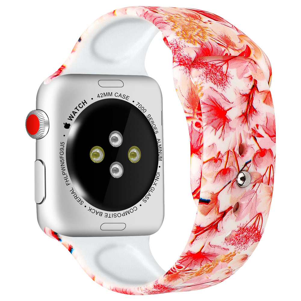 Rubber Strap with Patterns for Apple Watch