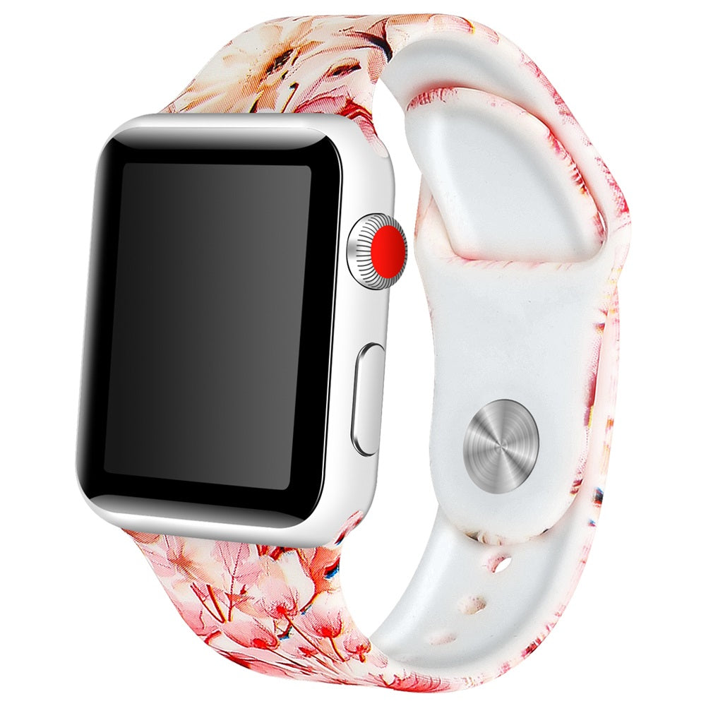 Rubber Strap with Patterns for Apple Watch