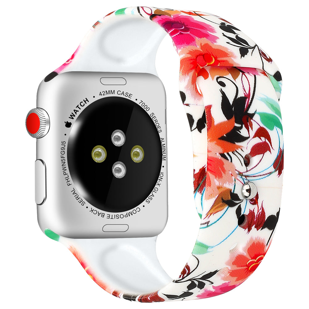 Rubber Strap with Patterns for Apple Watch