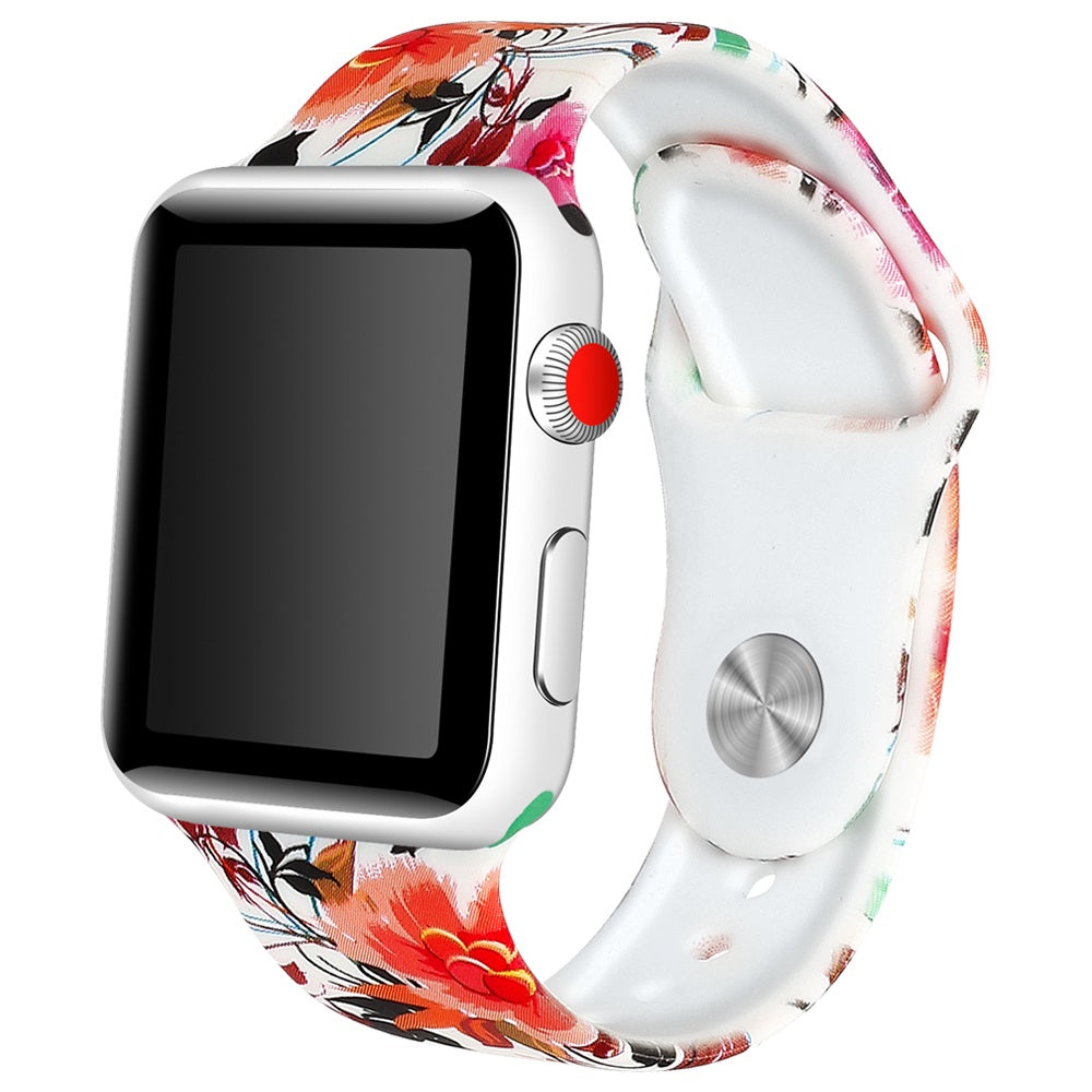 Rubber Strap with Patterns for Apple Watch