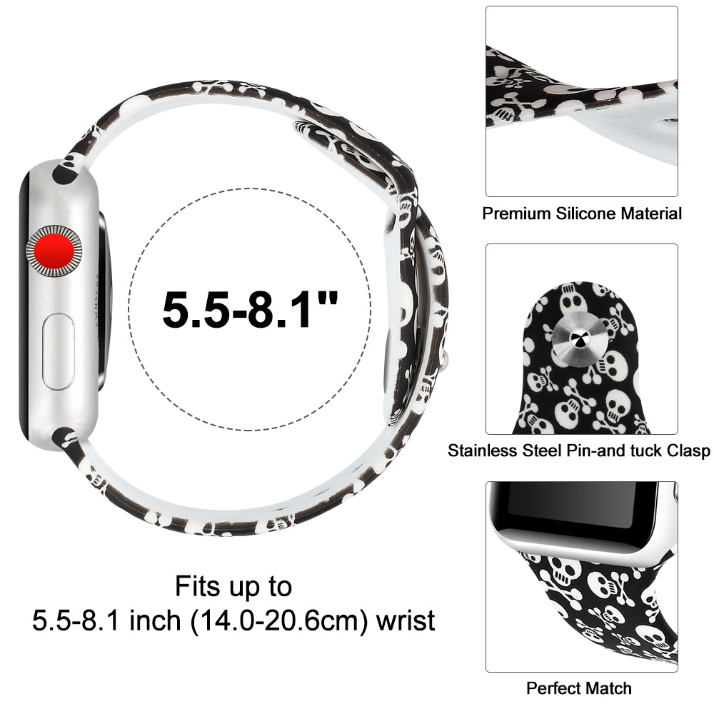 Rubber Strap with Patterns for Apple Watch